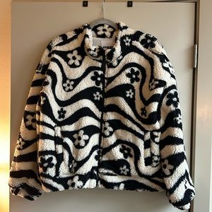 RSQ Floral Sherpa Jacket // New